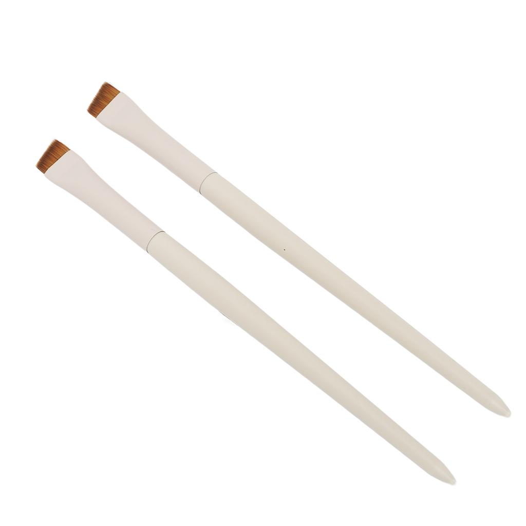 2pcs Angled Eyebrow Brush Professional Makeup Soft Hair Ultra Thin Slanted Brow Brush Cosmetic Tool