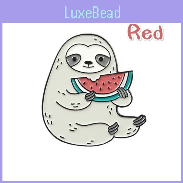 Unique New Fashion Cartoon Sloth Enamel Pin Badge In Mint Green For Trendy Collectors