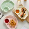 Solid Creamic Dumplings Plates Household 8.5 Inch Creative Kitchen Tableware with Sauce Dish Pigmented Craft Cream Wind Plate