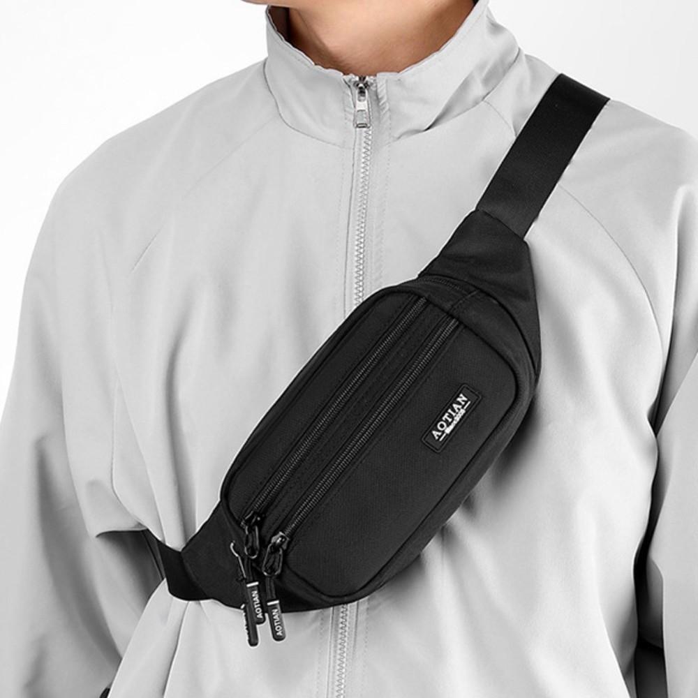 Large Capacity Sports Phone Bag Multi-function Men Chest Bag Gym Bag Running Waist Bags  Sports