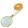 5x Magnifier Pendant Gift with Chain Portable Monocle Convenient Hanging Ornament Optical Magnifier Necklace Reading Newspaper