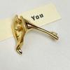 Corsage Ornament Zantedeschia Pins Vintage Metal Glossy Brooch Calla Brooch  Banquet