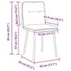 VidaXL Dining Chairs Set of 2 Yellow Velvet, Chair, Living Room Chair, Accent Chair, Kitchen Chair, Dining Room Seat 4101316