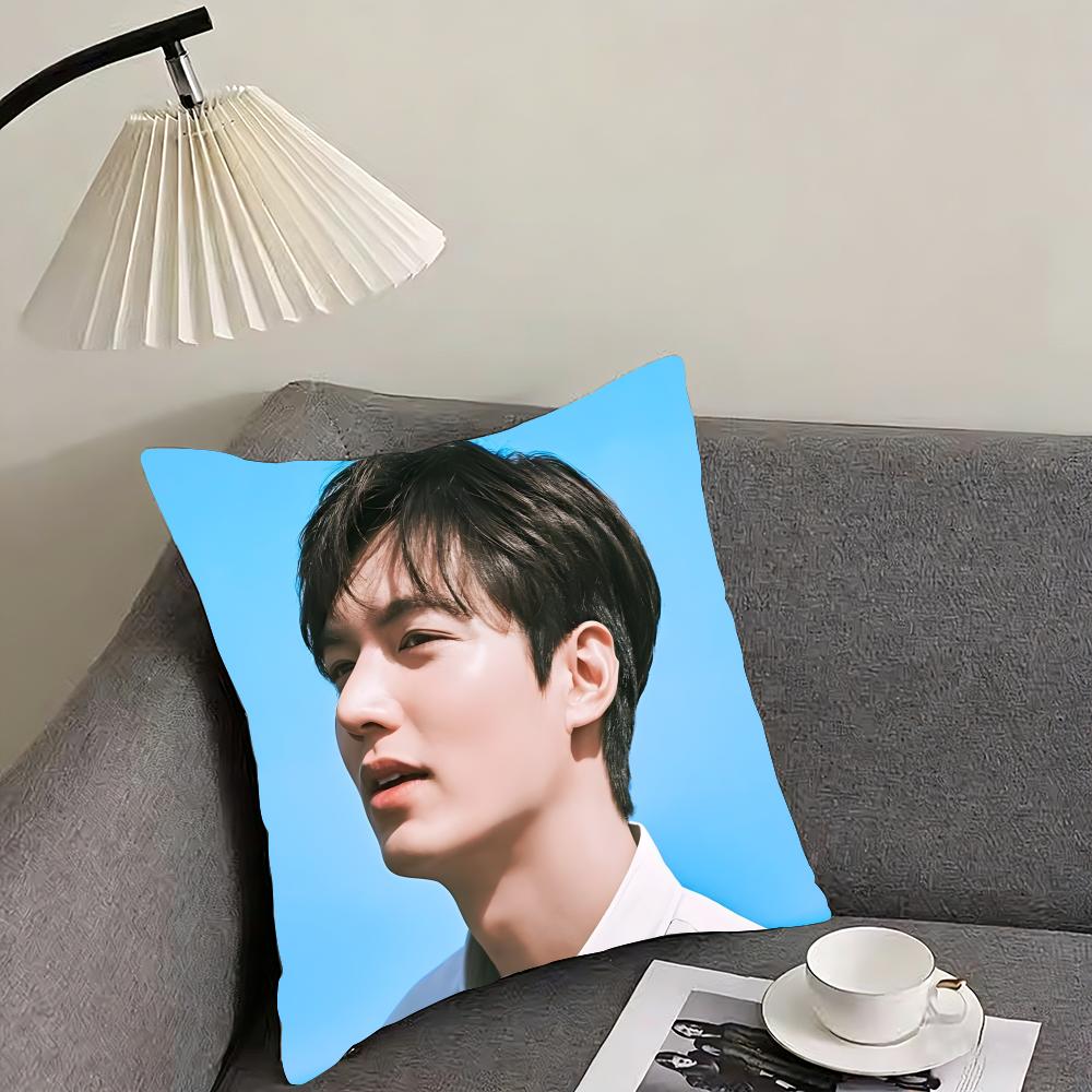 korean Lee MinHo Cushion Cover Reversible Plush Pillow Cover – For car, sofa, bedroom, perfect as a gift.