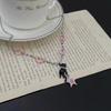 Cute Pearl Y2k Inlaid Black Cat Star Bracelet Stylish Summer Jewelry Women For
