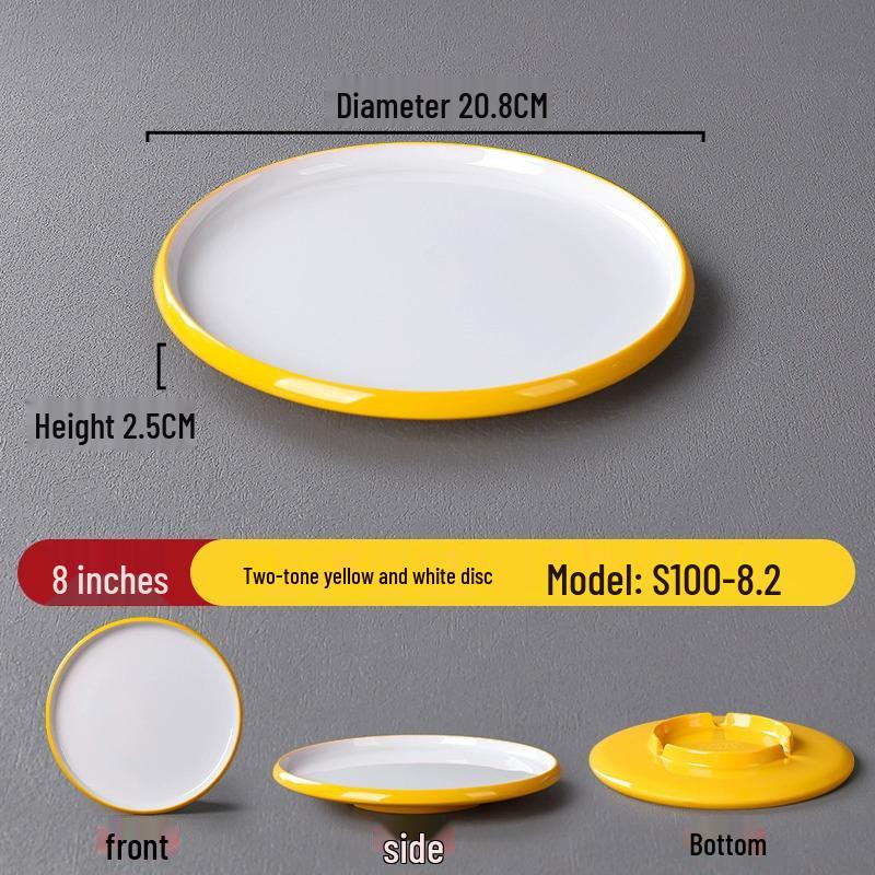 Melamine Nordic Style Cold Dish & Stir-fry Plate for Restaurants and Hotels