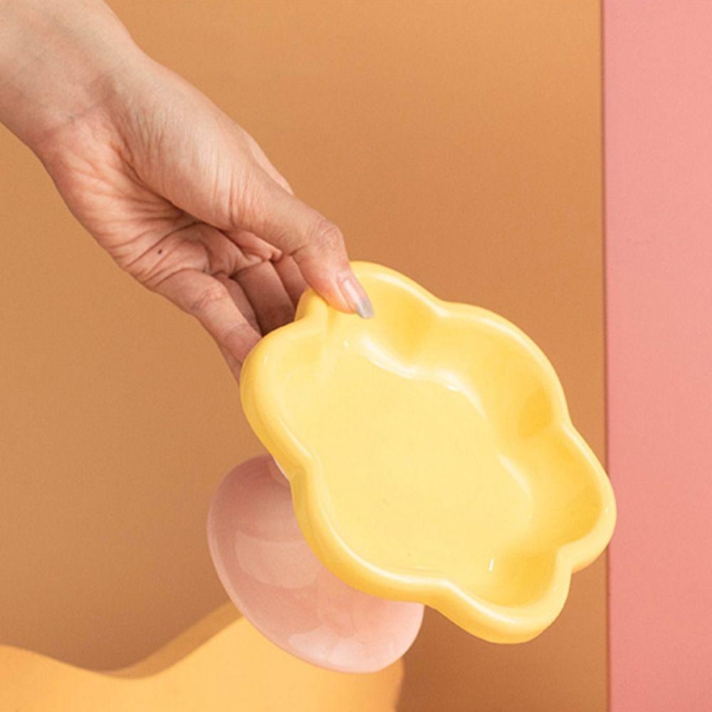 Neck Protection Ceramic Cat Bowl Non-slip Dog Food Water Container Pet High Foot Bowl Water Plate