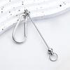 Beadable Keychains Bars Blank Beadable Keychains Bars Metal Keychains Multifunctional Key Fob Blank for Jewelry Making