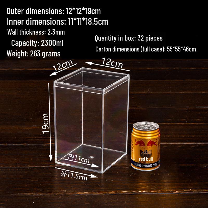Transparent Acrylic Storage Box with Lid for Jewelry, Gifts, or Wedding Candy Display
