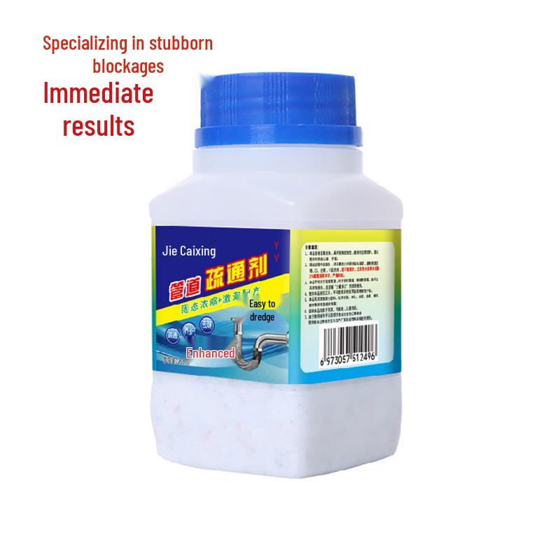 Powerful Pipe Unblocker with Active Oxygen - Dissolves and Deodorizes for Bathroom, Kitchen, and Toilet Disinfection