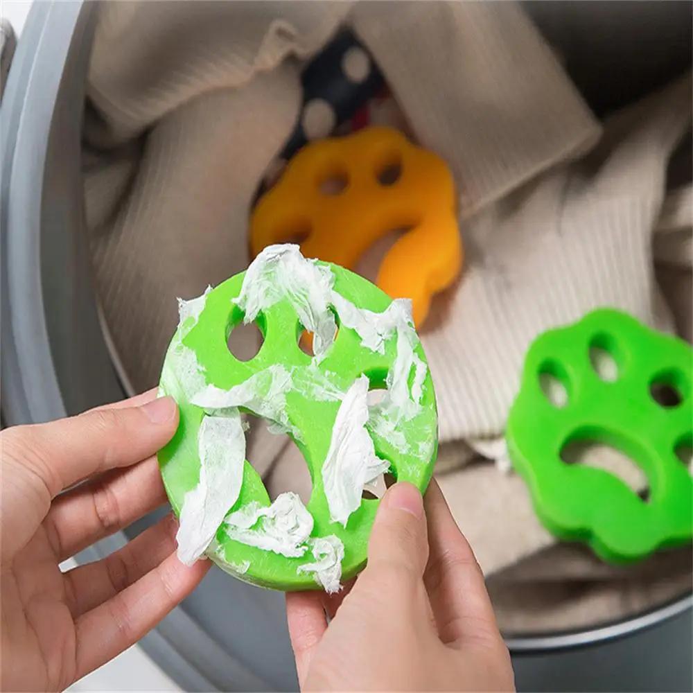 4pcs/Pack Removes Lint From Clothes Lint Dryer for Dogs and Cats Laundry Accessories Eco-friendly Reusable Washing Machine Pet Hair Trap Trap Remover