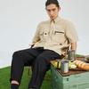 Reebok Shirts Men's Light Khaki Lapel Moderate Other 23RCS801MGK0
