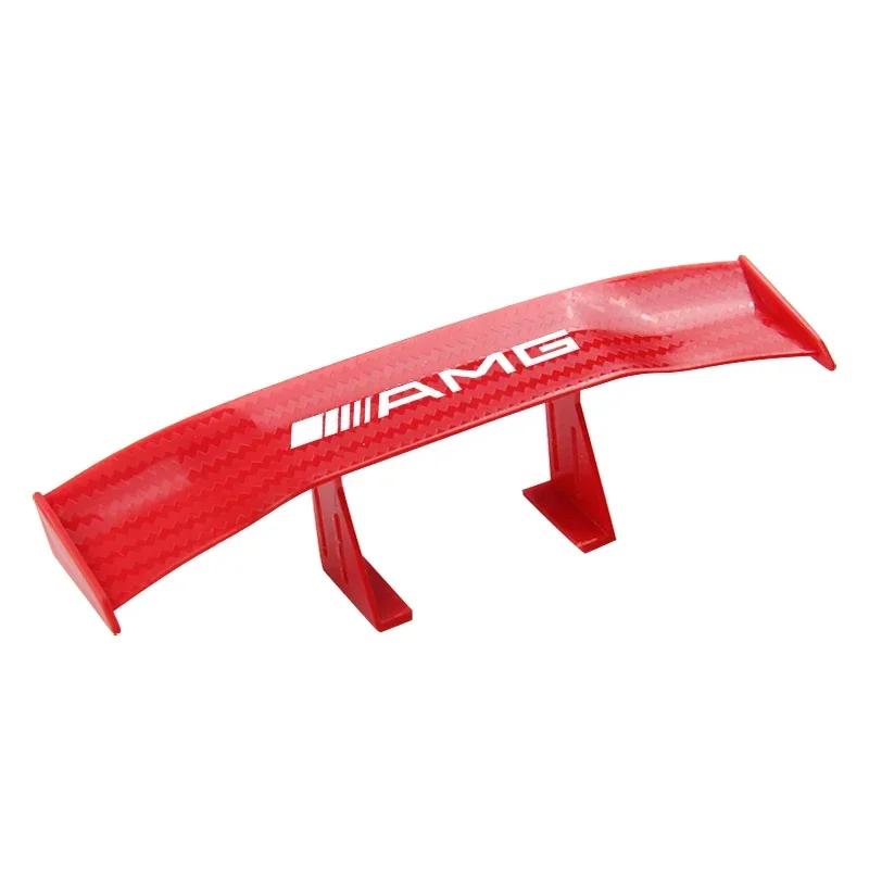 Car Mini Spoiler Tail Wing Carbon Fiber Look Tail Wings Model For Mercedes Benz AMG W124 W202 W203 W204 W210 W211 Accessories