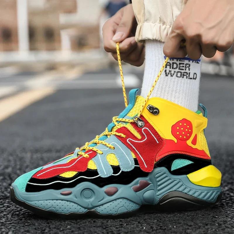 Pánské boty Tenisky Pánské tenisky Luxusní boty Pánské ležérní Trenér Závody Prodyšné módní povaleče na běhání Boty pro muže