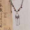 Retro Tassel Flower Basket Pendant Necklace - Niche Design, Clavicle Chain, New Chinese Style for Women