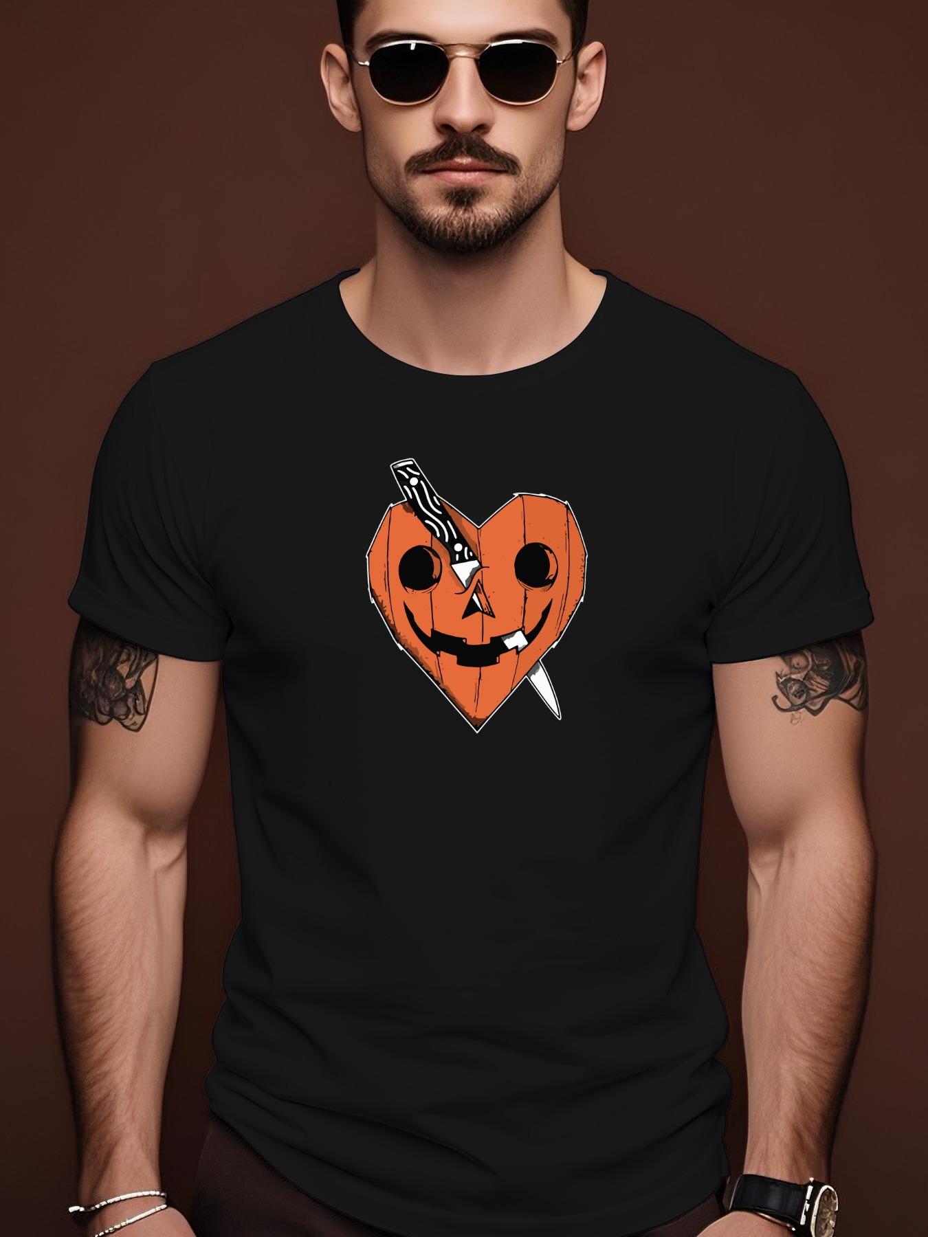 Edgy Stabbed Heart Graphic 100% Cotton Tshirt - Casual Sh... S