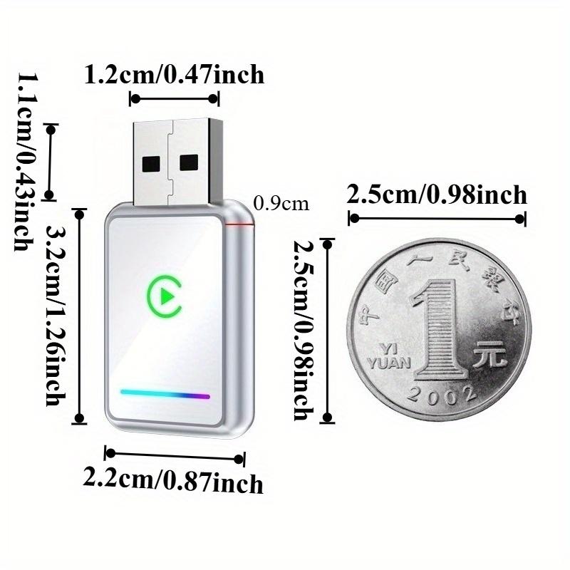 Wireless 2-in-1 CarPlay and Android Auto adapter, suitable for wired systems, compatible with i0S 10+/Android 11+