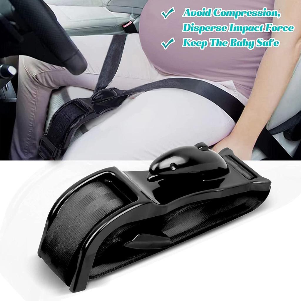 Expectant Mother's Car Seat Belt Adjuster: Fetal and Belly Protection for Safe Driving