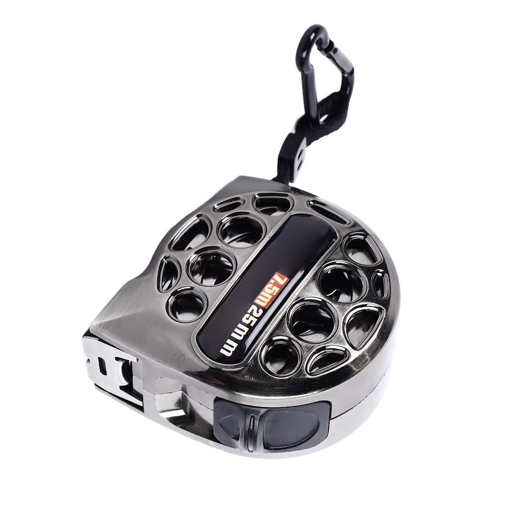 Hollow Steel Tape 25ft Stainless Measure Ruler with Double Sided Scale Waterproof Portable