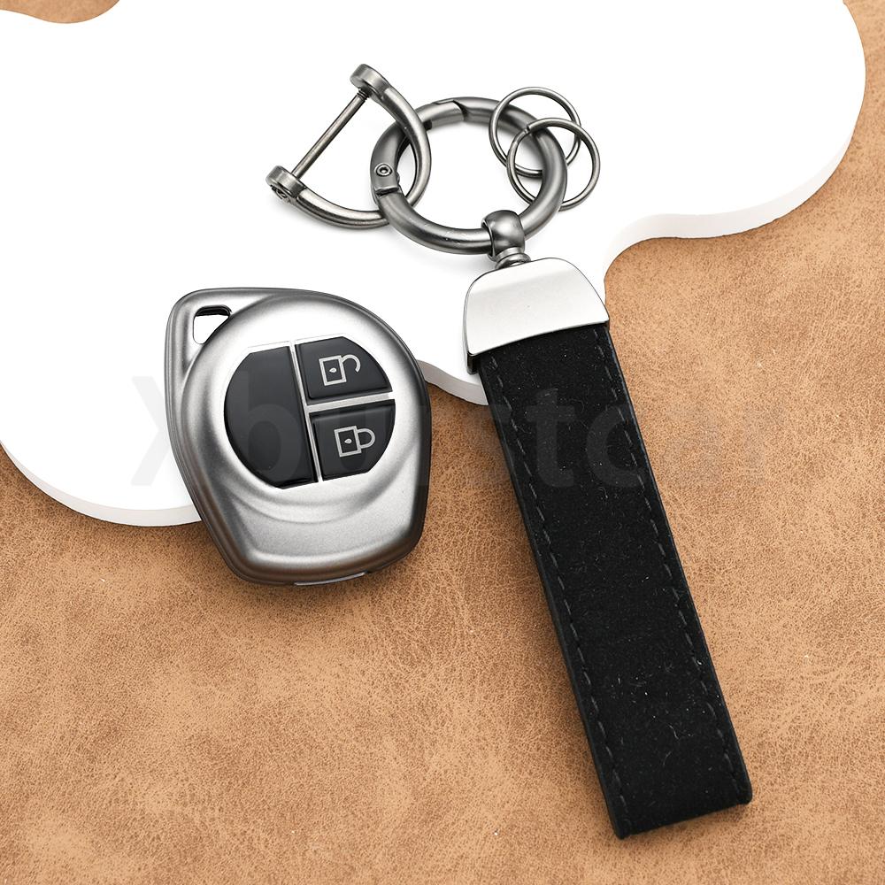 Gun Grey TPU für Suzuki Sx4 Classic Spresso Liana Celerio Ciaz Ignis Vitara Swift Jimny Fernbedienung Autoschlüsselhülle Keyless Abdeckung Halter
