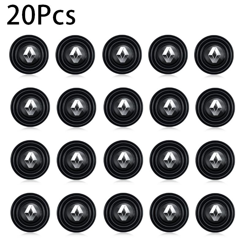 2026 Hot For Renault Hub Caps Car Door Shock-Absorption Stickers Anti-Collision Pads For Renault Megane 2 3 4 Twingo Clio Talism