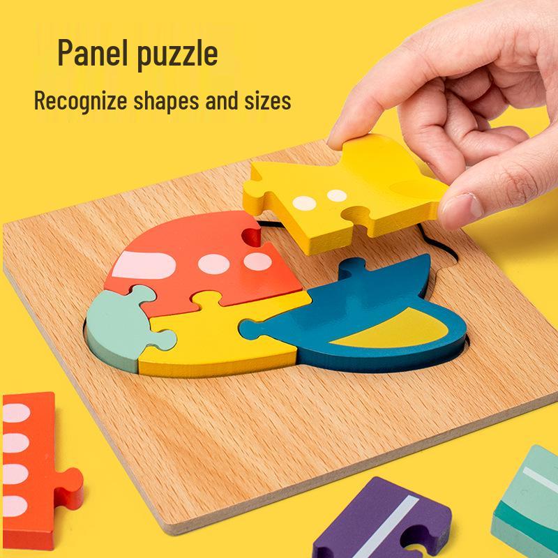 3D Wooden Animal Puzzle for Children: Early Education Geometric Toy for Boys and Girls