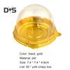 Super Wind 50Pcs Cupcake Container Disposable Food Grade Plastic Single Compartment Cupcake Carrier Holder Box for Wedding