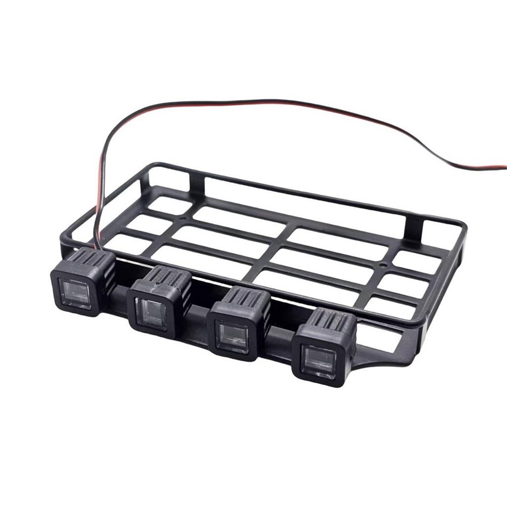 Luggage Carrier Meatl Roof Rack Luggage Rack for Remote Control Car Decoration Modified Kits for 1/12 MN82 Crawler Car