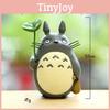Resin Cartoon My Neighbor Totoro Miniature Garden Decor With Leaf Design For Home Office Gift
