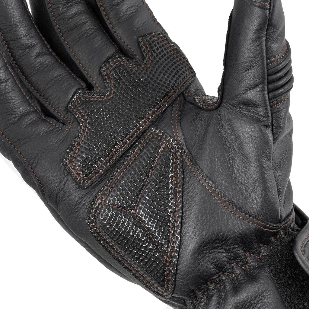 Komine Motorcycle Gloves Protective Leather Winter Graphite XL GK-848 Gloves, Black,