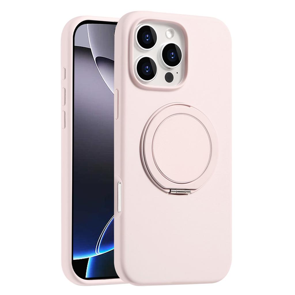 Bulk Purchasing For iPhone 16 Pro Max Magnetic Case Large Cutouts Kickstand Liquid Silicone Phone Cover