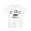 Notre Dame Indiana IN Vintage Atletisk Mørkeblå Sportsdesign T-shirt