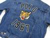 POLO RALPH LAUREN Embroidered Patch Denim Size Blue Men's Jacket, L, (Product Code 0101895)