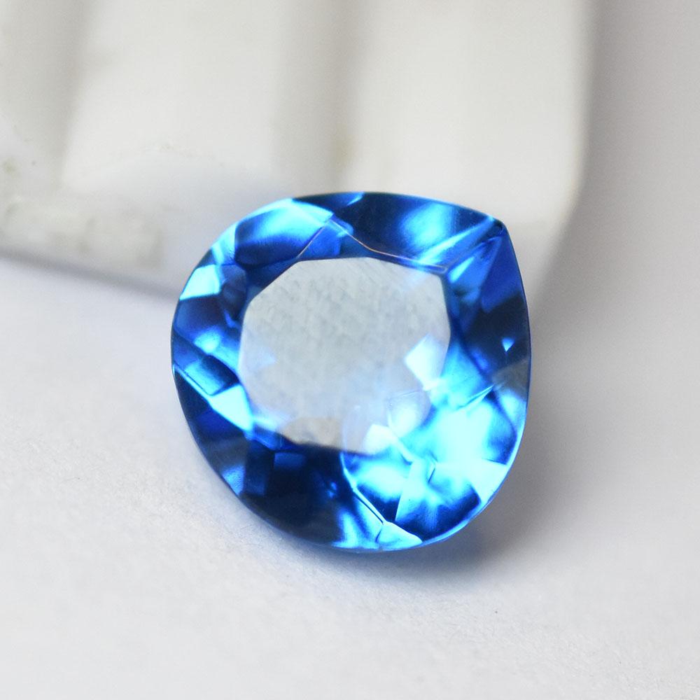 Natural Rare Bule Sapphire Certified 7.40 Ct Beautiful Pear Cut Loose Gemstone