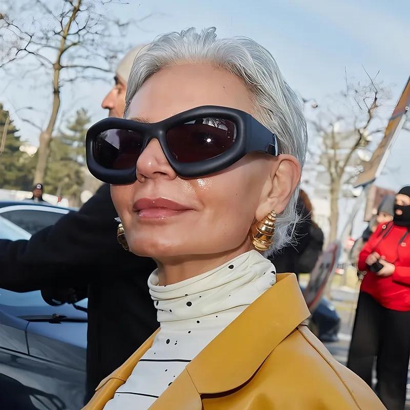 Fashion Oversized Sunglasses Y2k Women Men Brand Designer Retro Sun Glasses Female Popular Vintage Eyewear UV400