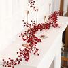 Artificial Cranberry Vine, Christmas - Suitable for Dining Table, New Year Celebration, Engagement Party Decor