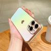 For iPhone 16 Pro Case Dazzling Design Electroplating Heart Pattern TPU Phone Cover
