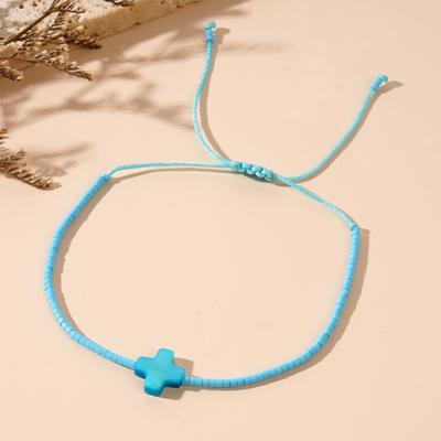 Elegant Handmade Multicolor Beaded Crosses Bracelet Adjustable Jewelry Accessory for Everyday Wear Bohemian Styles