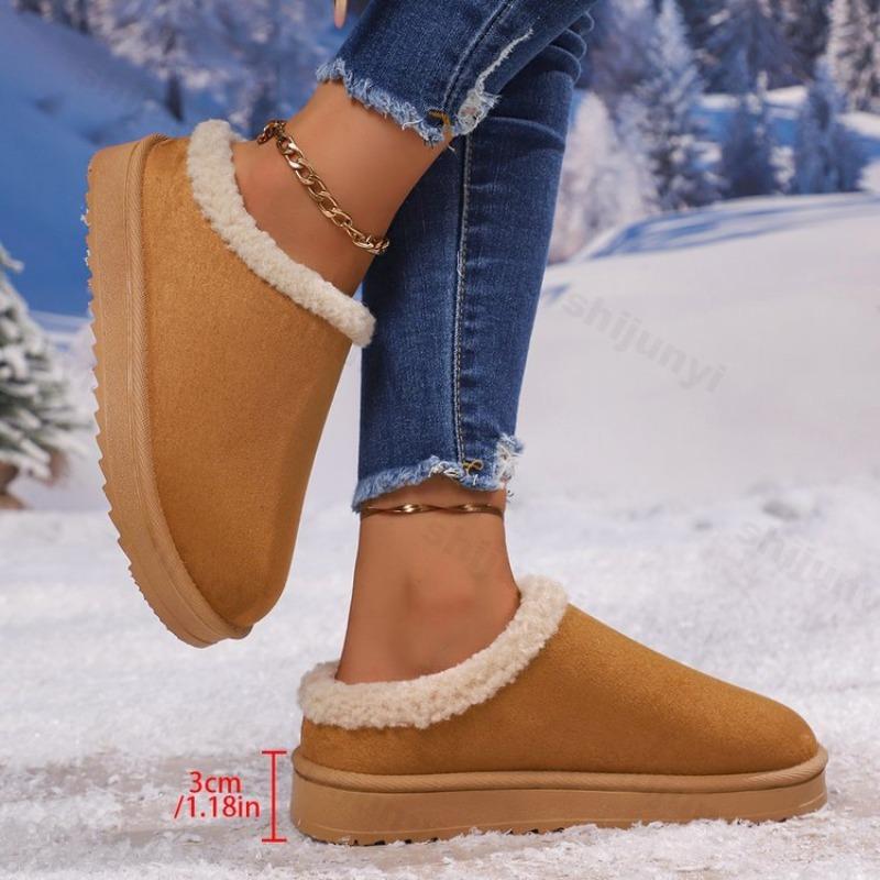 Couple Cotton Shoes 2025 Winter New Thicken Warm Women Home Slippers Lightweight Comfortable Non Slip Men's Outdoor Casual Shoes