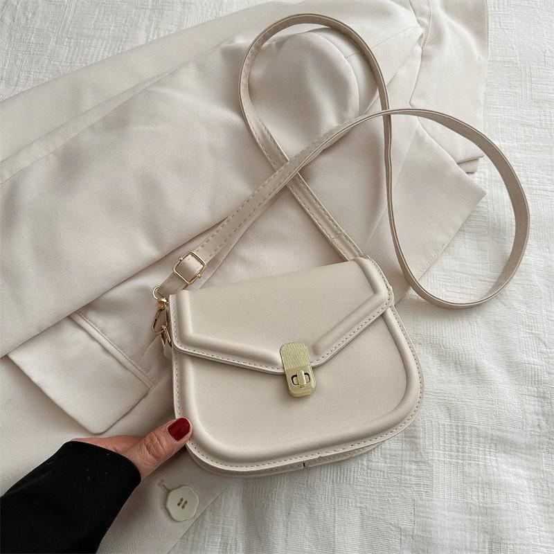 Fashionable Retro Small Square Shoulder Bag For Women In Stylish Black White And Brown