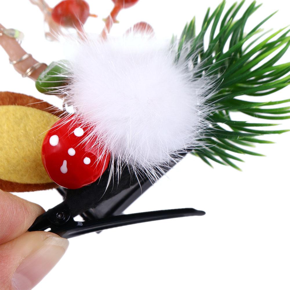 Pinecone Tree Hair Accessories Korean Style Hair Clip Christmas Antlers Hairpin Women Hair Clip