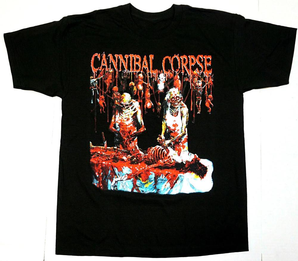 Коллекция Банды Cannibal Corpse Хлопковая Футболка с Коротким Рукавом S по 5xl Унисекс Футболка S