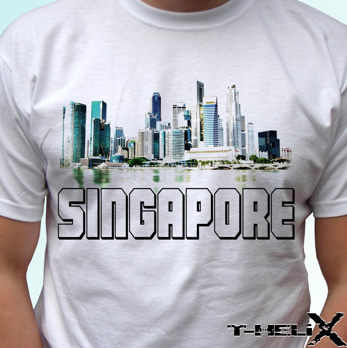 

Singapore - white kids boys T-Shirt top country flag design - s s kids baby sizes 140