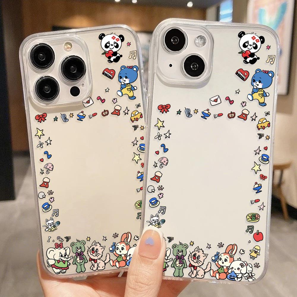 Acrylic Phone Case for iPhone 11 12 13 14 Pro 12 14 16 Pro Max for Samsung A16 A36 A56 S24 FE High-quality Painted Anti-fall Mobile Phone Case
