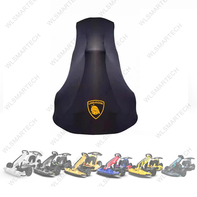 Soft Stretch Fabric Dust Cover Sunproof Dustproof For Ninebot Go Kart Kit Pro Yellow Cart Pro2 With Rear Wing black cow