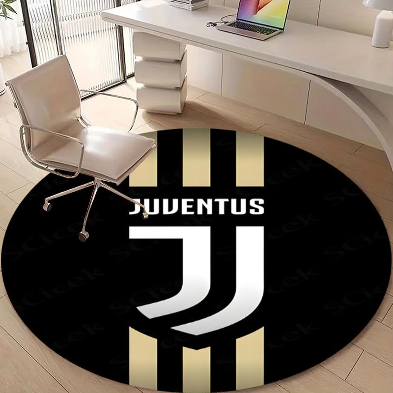 Personalized Juventus Round Chair Office Rug - Perfect for Mat, Office Chair & More - Ideal Gift for Birthdays and Holidays