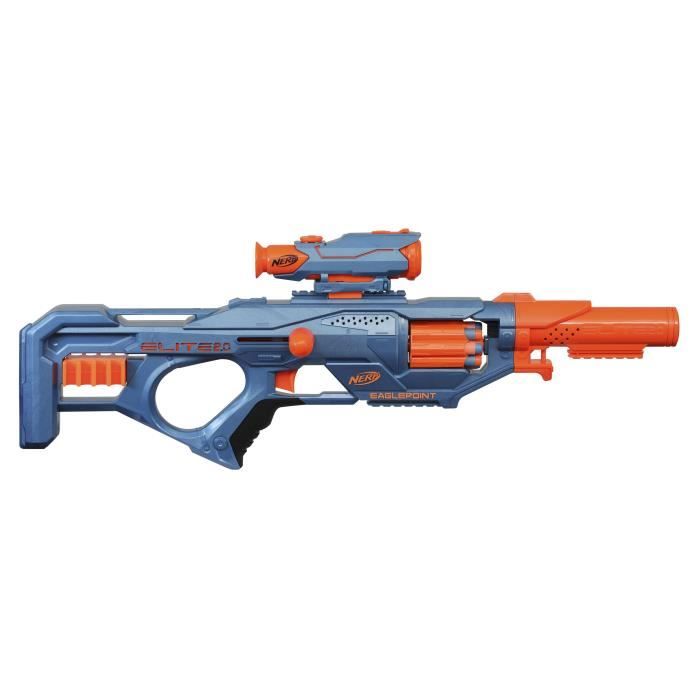 Nerf Elite 2.0 - NERF - Eaglepoint RD-8 - Barillet 8 fléchettes - Viseur et canon amovibles