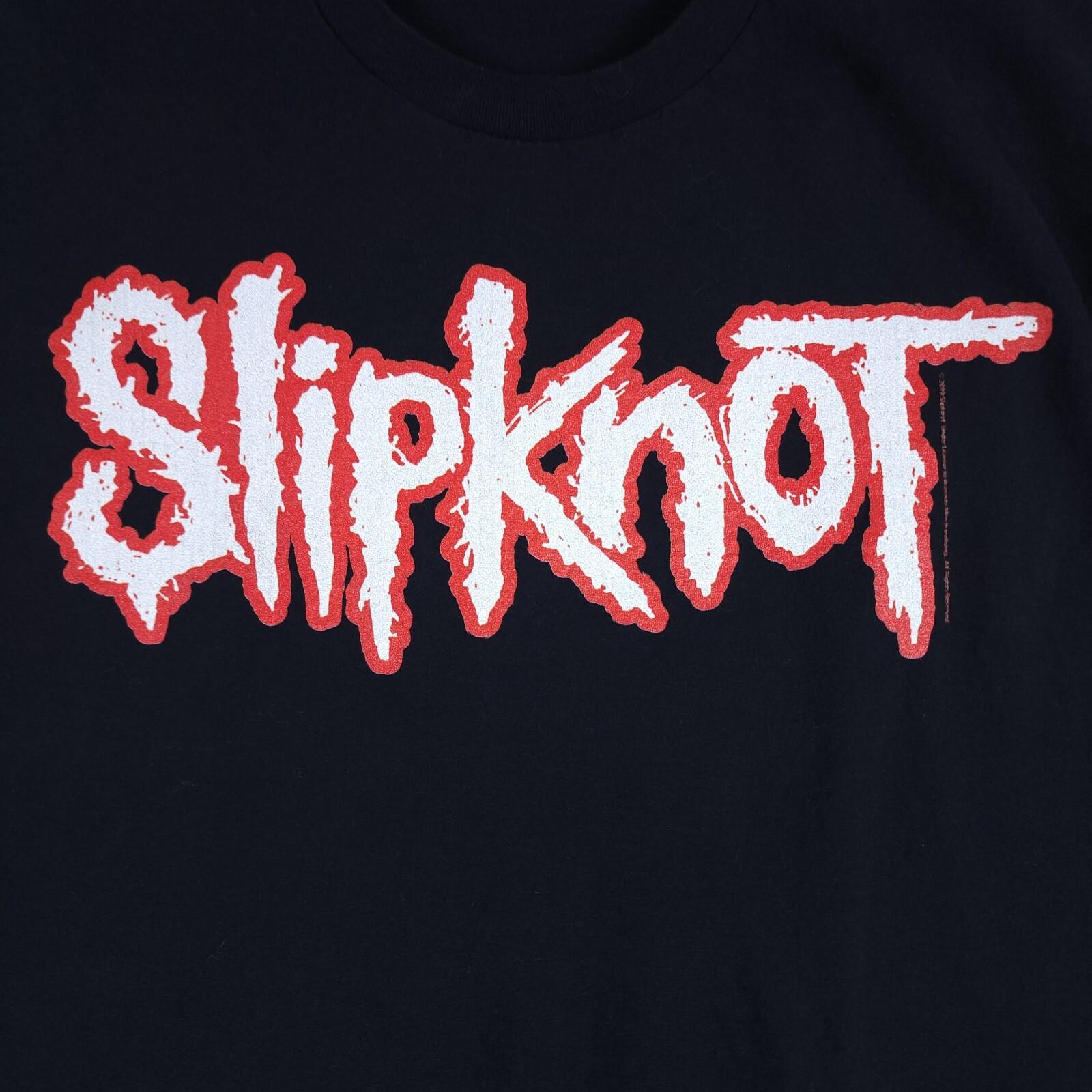 Slipknot Shirt Size Medium Black Short Sleeve Graphic Band T-Shirt Metal 2019 Unisex T-Shirt S