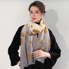 Winter wool scarf women's long thermal scarf shawl dual-purpose