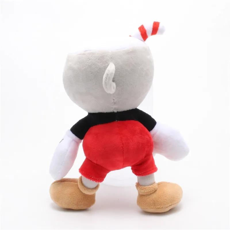2 Pezzi Bambole Peluche Cuphead Giocattoli Bambola Gioco Mugman Avventura Morbido Peluche Imbottito Per Bambini Regalo di Compleanno